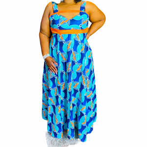 Tribal Print Maxi Dress